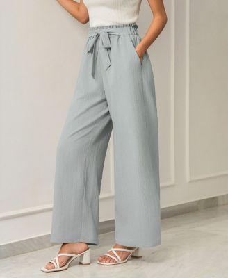 Women's Breezy Wide-Leg Pants with Drawstring Waist