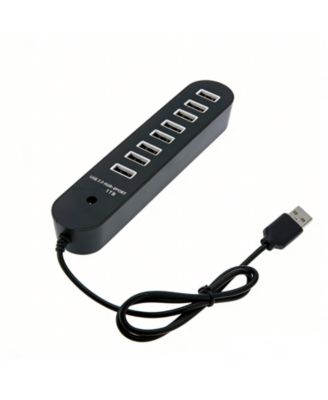 8-Port USB 2.0 Hub, 480Mbps High-Speed Splitter, Plug & Play USB Expander for Home Office & Travel, Ideal for Students
