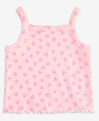 Toddler Girls' 2T-4T Mix & Match Outline-Shell-Print Tank Top