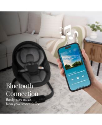 Baby Comfort Cocoon Smart Swing 0–24 Months with 5 Speeds, Remote & TUYA Control, Dual-Climate Seat Pad & 3 Point Harness