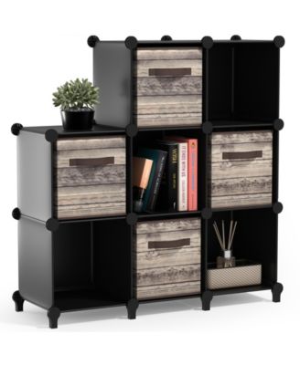 8-Cube Storage Organizer Cubby Shelf for Closet, Toys, Books, and More Space-Saving Bookshelf for Bedroom, Living Room, or Office