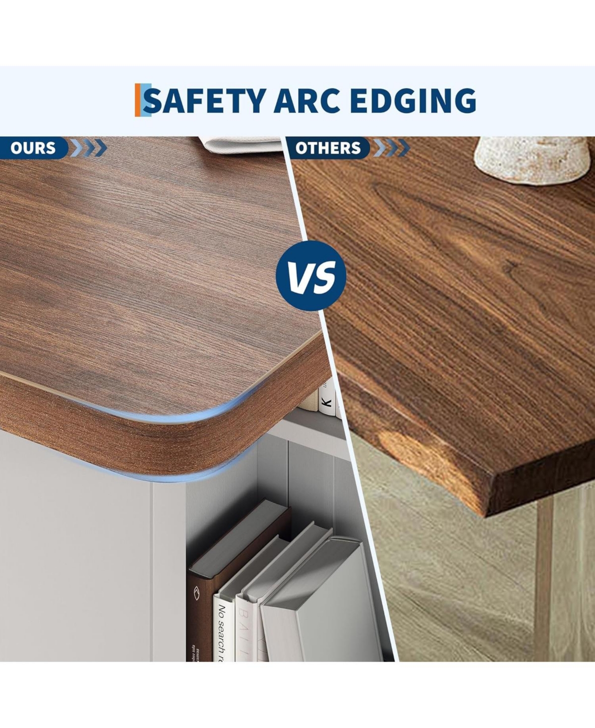 gaomon Space Saving Folding Dining Table with Storage - Kitchen 6 Wheels, Drawer & Shelves, Compact for Small Spaces