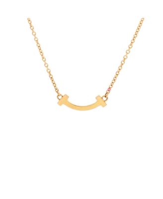 T Smile Pendant Necklace