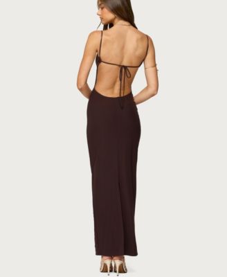 Women's Shanna Backless Mesh Maxi Dress