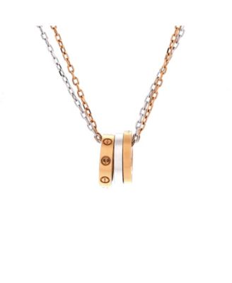 Love 3 Ring Pendant Necklace