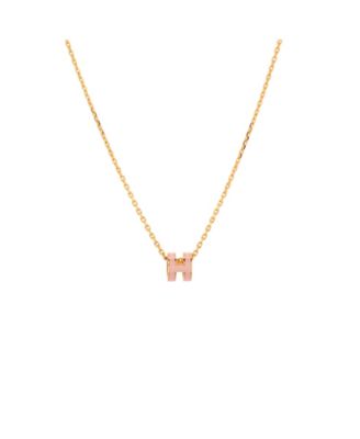 Pop H Pendant Chain Necklace