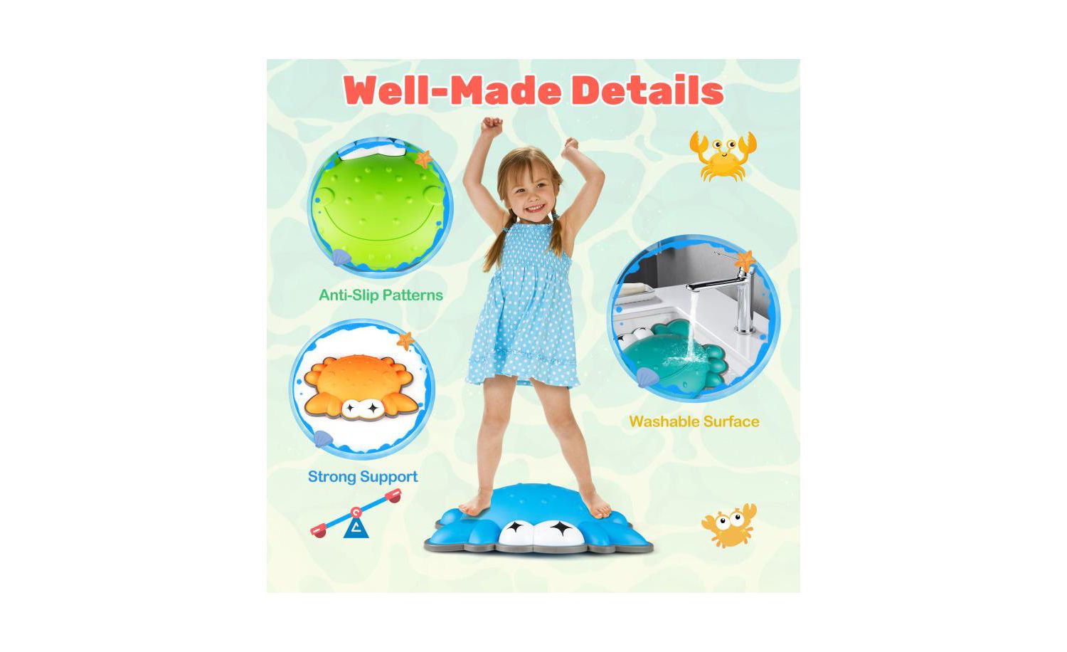 9-Piece Balance Non-Slip Stepping Stones