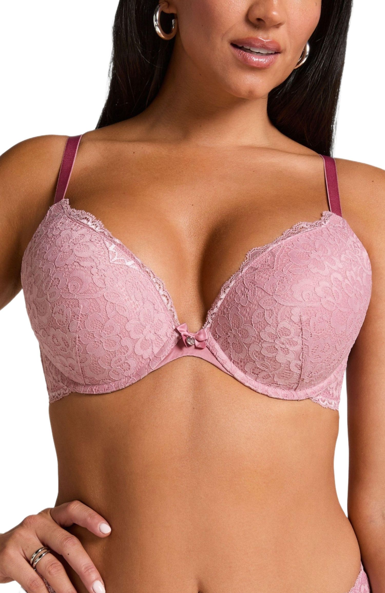 Hunkemoller Women's Marine Padded Underwired Push-Up Bra