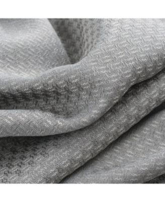 100% Polyester 250 GSM Basket Weave Ian Luxury Jacquard Blackout Grommet Curtain Panel 54" x 84"