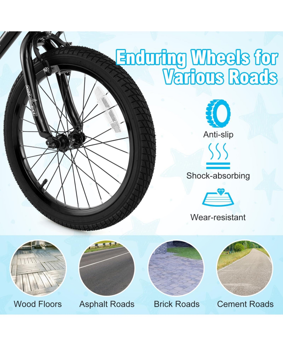 Mecale 16 Inch Kids Bike Adjustable with Transparent Chain Cover for 3-8 Years Old-16 inches