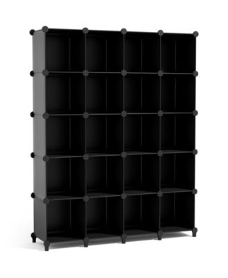 20-Cube Storage Organizer Cubby Shelf for Closet, Toys, Books, and More Space-Saving Bookshelf for Bedroom, Living Room, or Office
