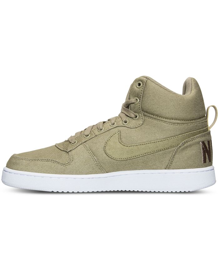 Nike Men's Court Borough Mid Premium Casual Sneakers from Finish Line ...