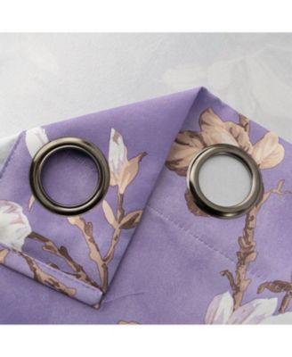 100% Polyester Aiden Printed Textured Grommet Curtain Panel