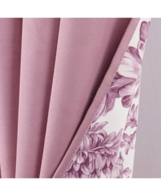 100% Polyester 190 GSM Eloise Reversible Blackout Grommet Curtain Panel