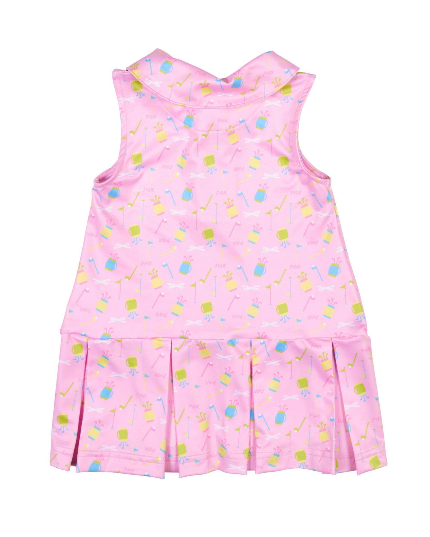 Big Girls Golf Print Performance Knit Dress