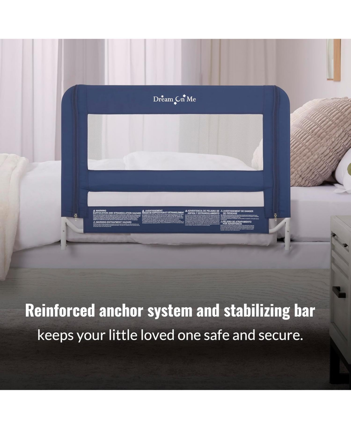 Dream On Me Kids Mesh Security Bed Rail