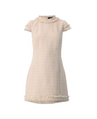 Women's Frayed Hem Short Dress