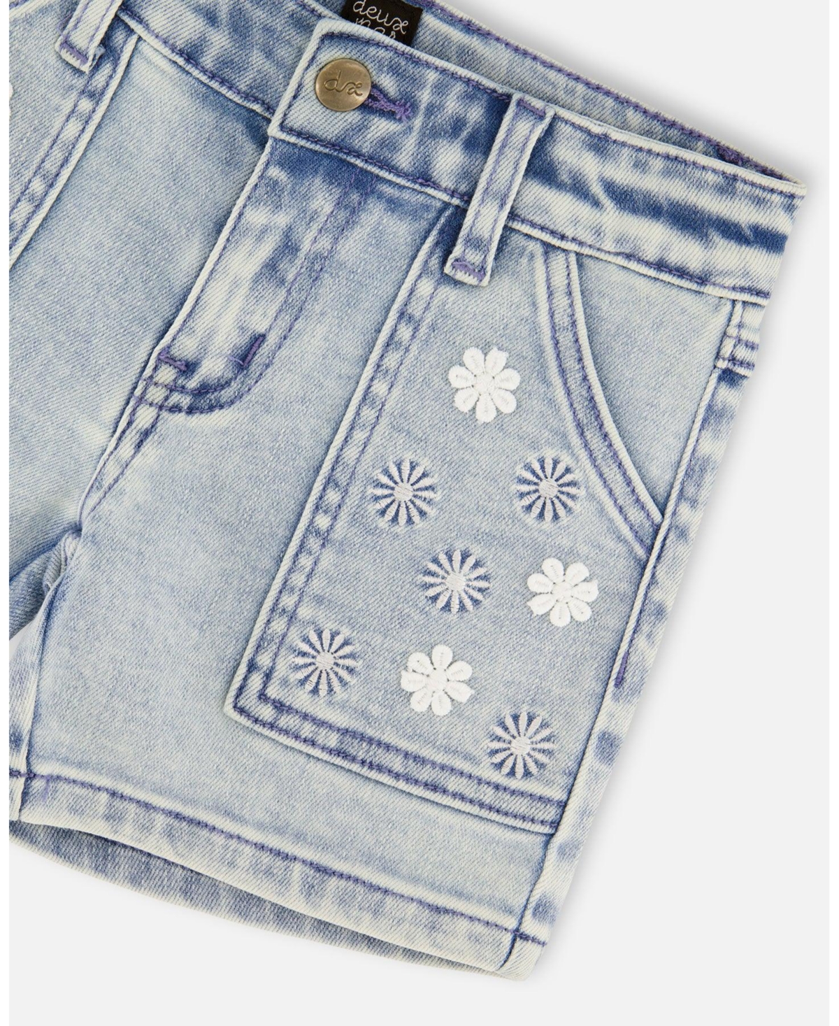 Deux par Big Girls Light Blue Denim Shorts