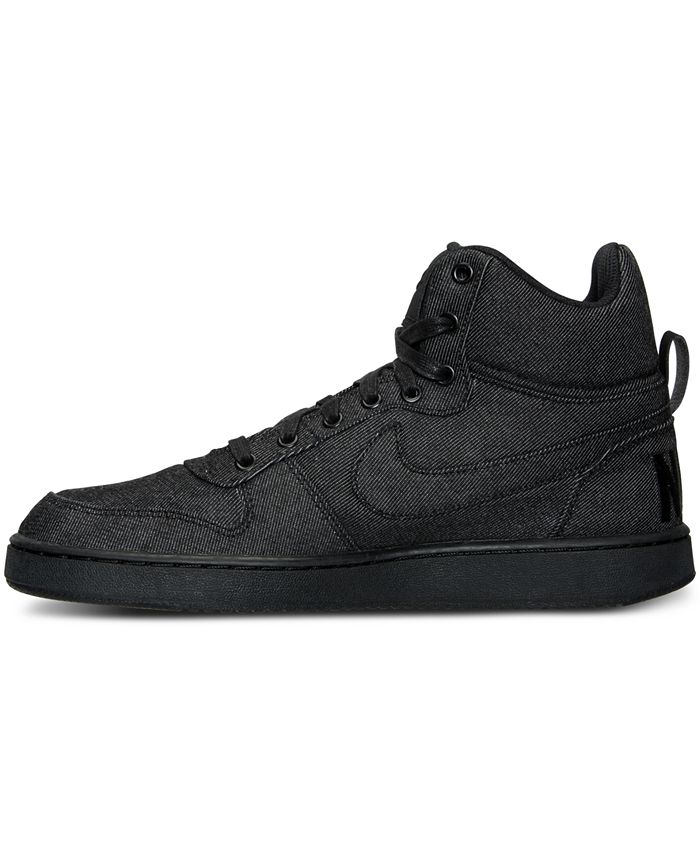 Nike Men's Court Borough Mid Premium Casual Sneakers from Finish Line