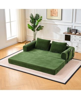 Loveseat Sofa Convertible Sleeper Sofa Bed with Pillow