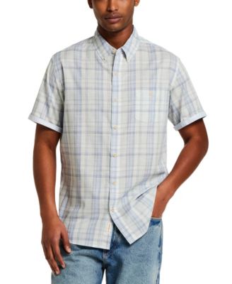 Men's Short-Sleeve Plaid Shirt