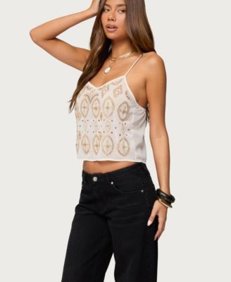 Women's Kaleesy Beaded Tank Top