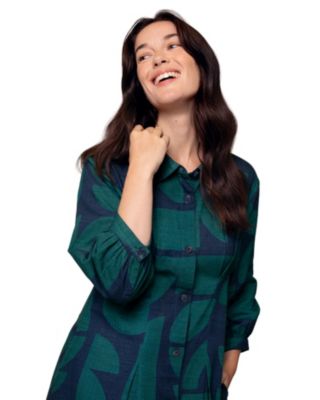 Women's Pleat Detail Shirt Dress