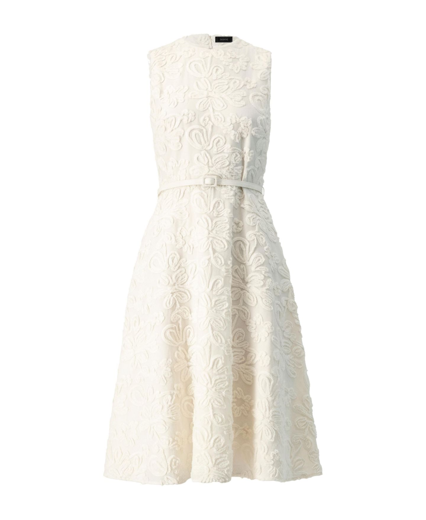 Женское платье Ivonne Sleeveless Midi Sheath, цвет: Слоновая кость — фото 6