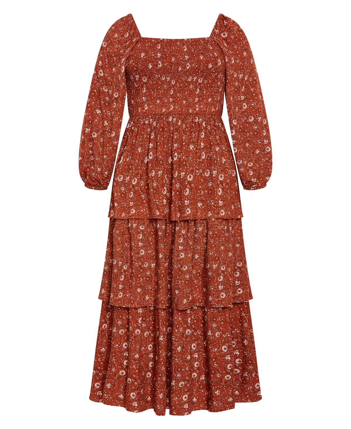 City Chic Women's Dahlia Tiered Maxi Dress