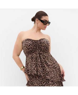 Plus Size Skai Leopard Print Top