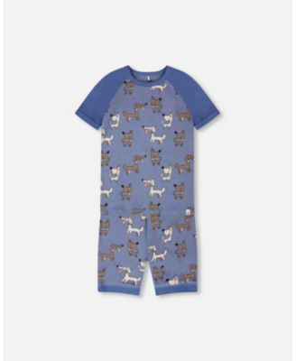Baby Boys Cotton Two-Piece Pyjama Set Dog Print