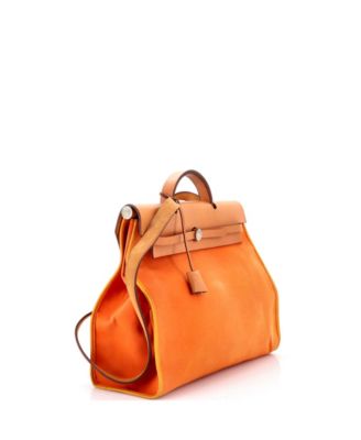 39 Herbag Zip Leather and Toile