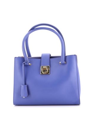 Small Gancio Lock Tote Leather