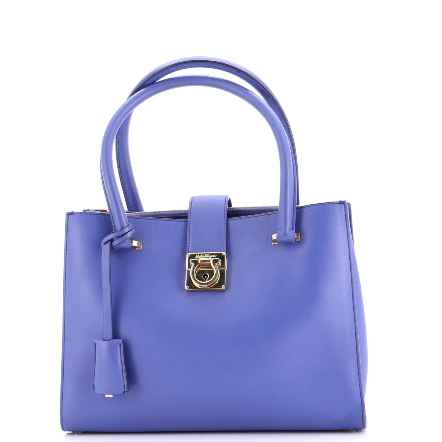 Small Gancio Lock Tote Leather