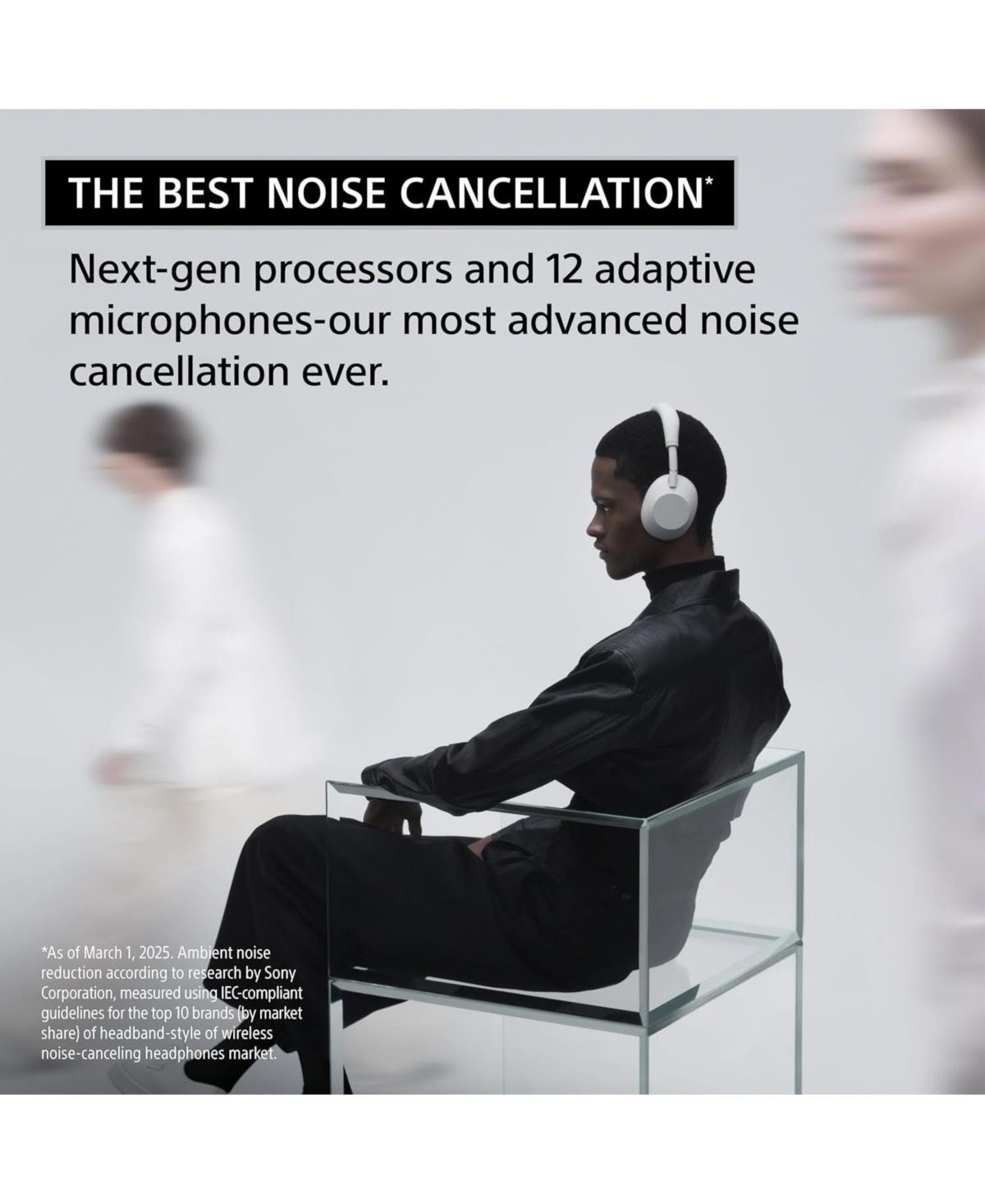 Sony Wh-1000XM6-silver Wireless Noise Cancelling Headphones with a 3 Year Amber Protection Plan (2025)