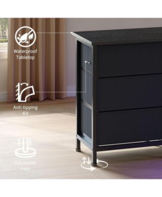 70 Inch TV Stand with Drawers and Outlet, Long Entertainment Center for 65 75 80 Inch TV