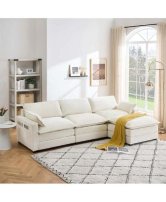 Heinen 113.39" Velvet Sofa