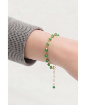 Jillian — Jade Beaded Bracelet