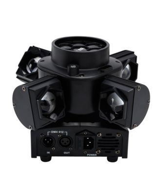 80W Stage Light with RGB, Gold & Laser Effects, DMX512/Auto Modes for Club & Party