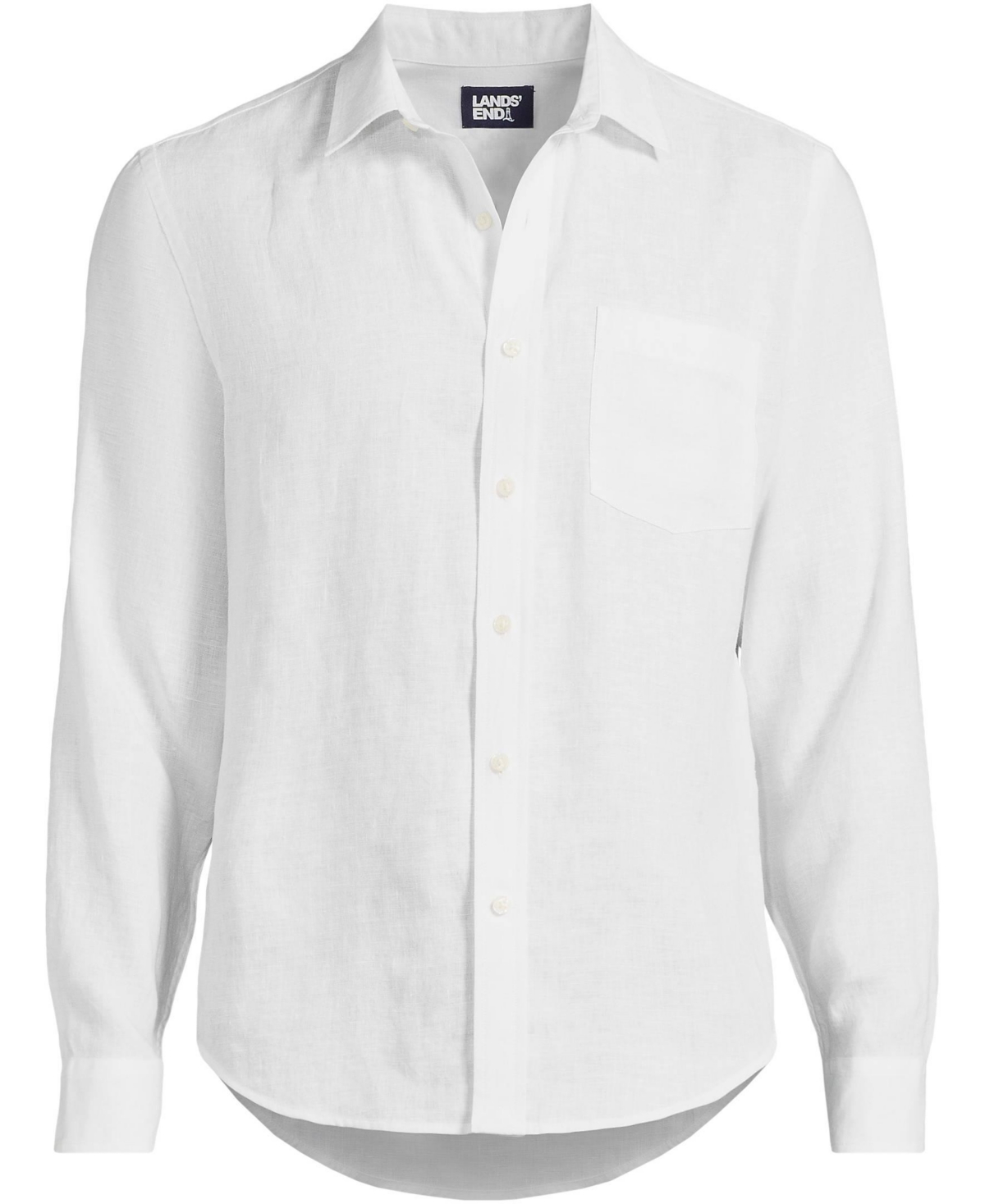 Lands' End Men's Long Sleeve Linen Shirt