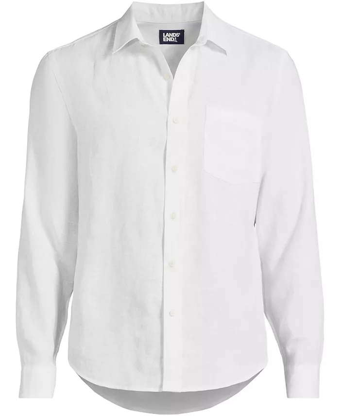 Men's Long Sleeve Linen Shirt - thumbnail 3