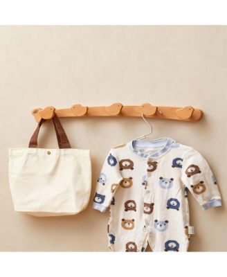Wooden Bird-Shape Hooks for Kids' Rooms - Heavy Duty, Space-Saving