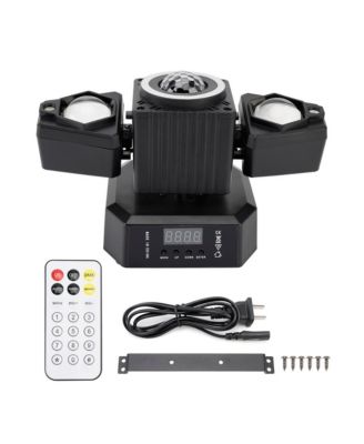 5-in-1 Rotating Disco Ball Light with RGBW, Laser, Strobe & DMX Control