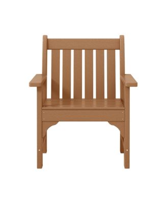 Outdoor Patio HDPE Adirondack Dining Arm Chair