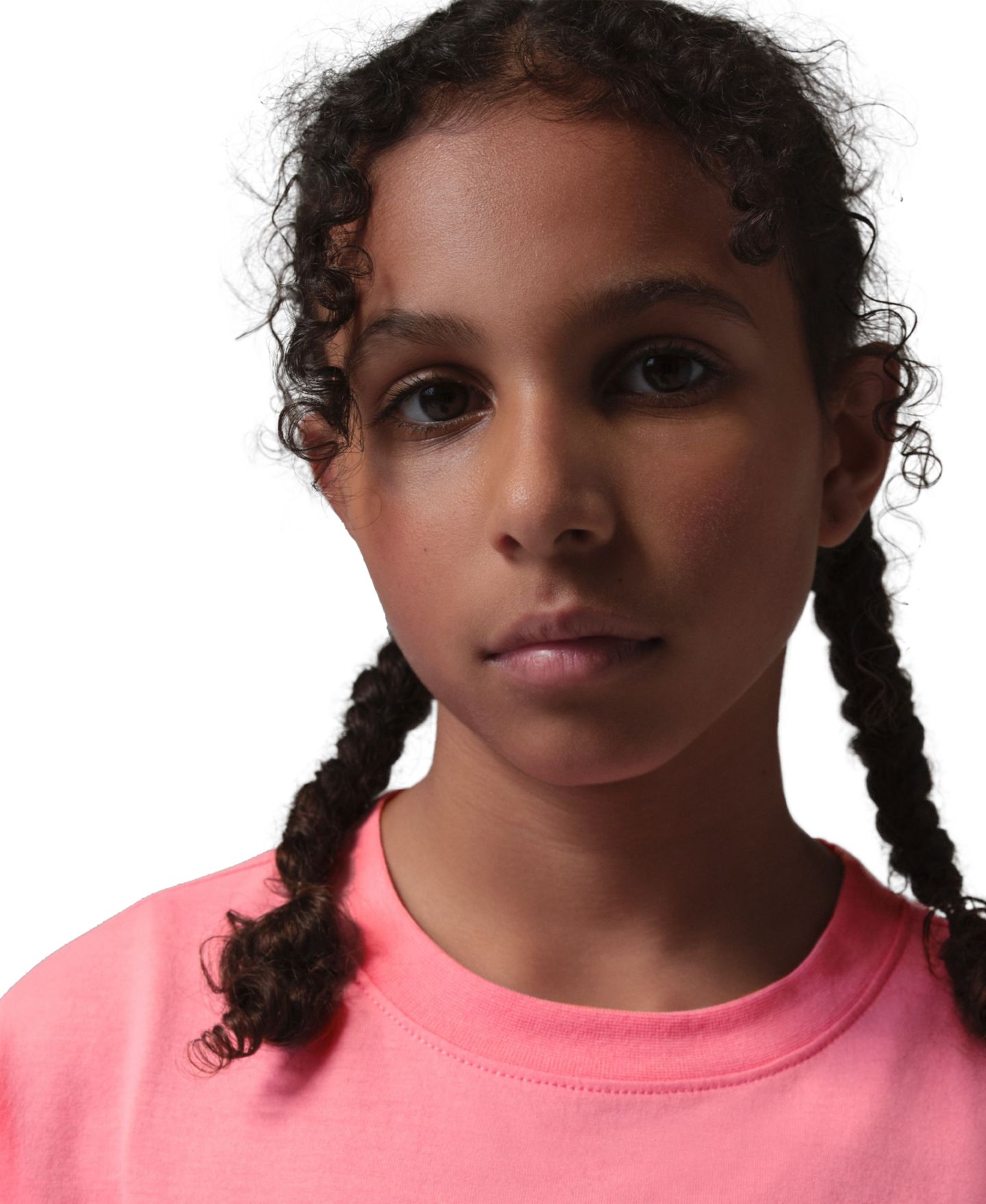 Футболка Jordan Brooklyn Essentials T-Shirt для девочек, цвет: Розовый — фото 3