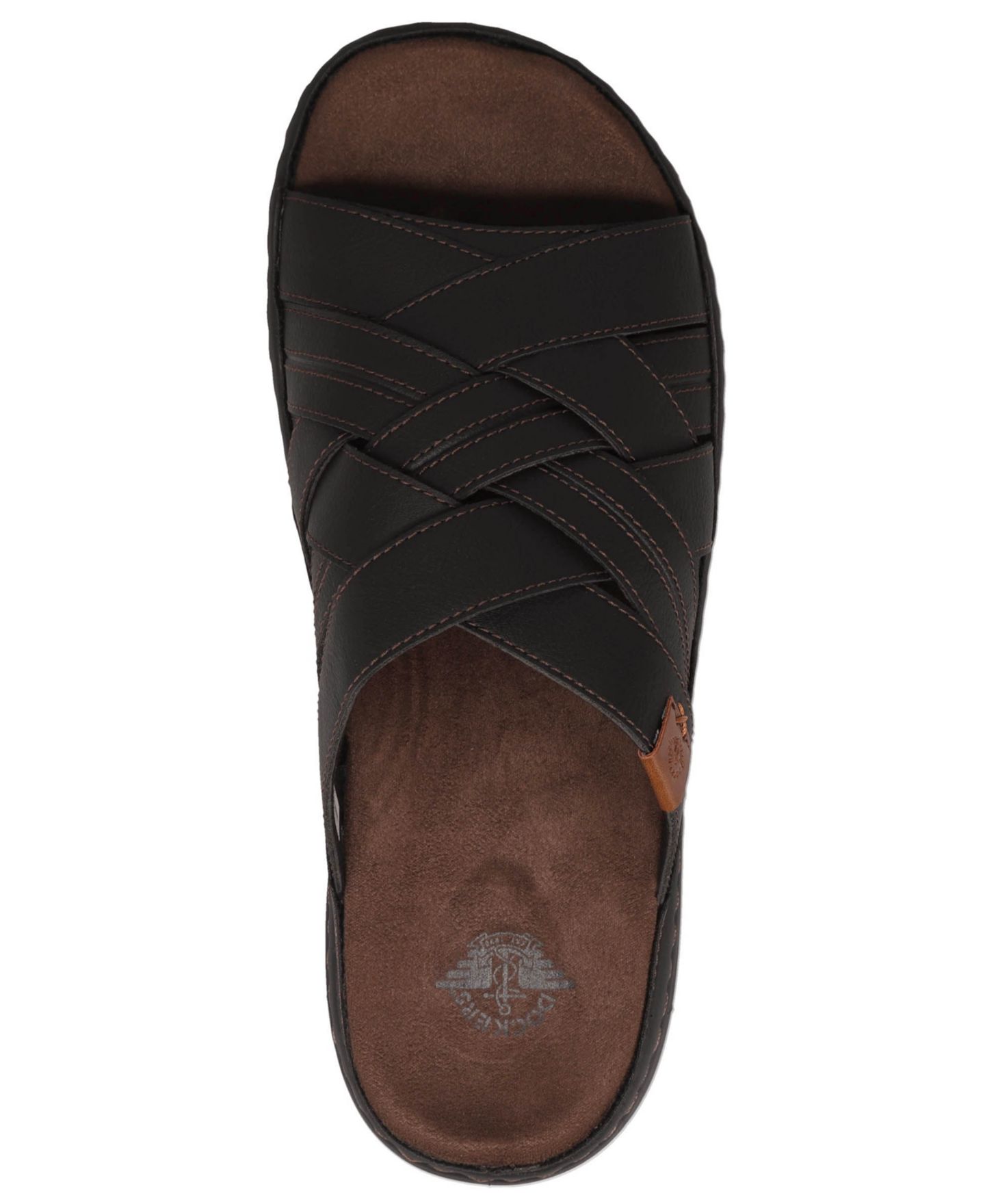 Мужские сандалии Dockers Seville Tumbled Cross-Straps, цвет: Чёрный — фото 4