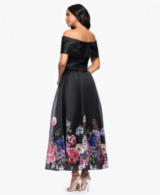 Women's Off-The-Shoulder Floral Print Dress