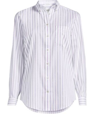 Women's No Iron Pinpoint Relaxed Fit Shirt