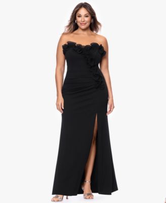 Plus Size Strapless Sweetheart Ball Gown