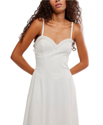 Women's Another Season Sweetheart Neck Midi Dress